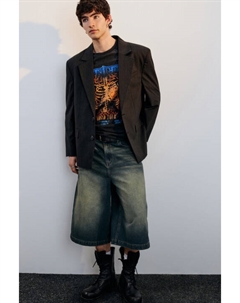 Пиджак в полоску с обрезанными краями Befree