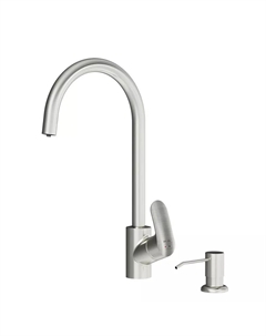 Смеситель для кухни Like F8007T11 сатин, с дозатором Am.pm.