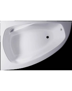 Ванна из искусственного камня Тиора 01010084 155x105 см, угловая, левая, встраиваемая, матовая белая, асимметричная, на ножках Astra form