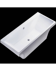 Ванна из искусственного камня Капри 01010087 180x80 см, встраиваемая, матовая белая, на ножках Astra form
