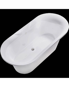 Ванна из искусственного камня Монако 01010078 175x80 см, отдельностоящая, матовая белая, овальная, на ножках Astra form