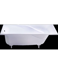 Ванна из искусственного камня Вега Люкс 01010070 170x75 см, встраиваемая, матовая белая, на ножках Astra form