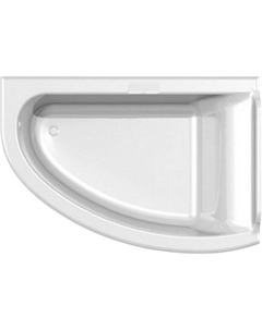 Ванна из искусственного камня Анастасия 01010064 180x125 см, угловая, правая, встраиваемая, матовая белая, асимметричная, на ножках Astra form