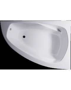 Ванна из искусственного камня Тиора 01010085 155x105 см, угловая, правая, встраиваемая, матовая белая, асимметричная, на ножках Astra form