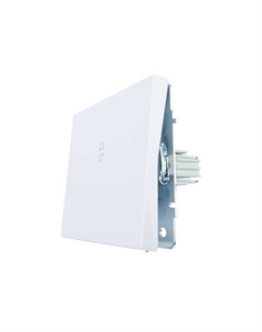 Переключатель 1-клавишный Zima проходной белый Lezard