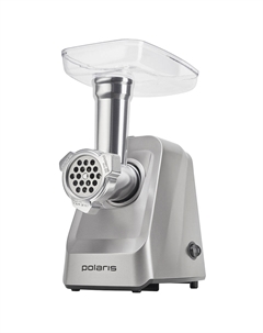 Электрическая мясорубка Polaris PMG 2077 RUS, 2 кВт, 2 кг/мин, серый