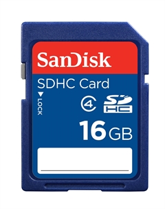 Карта памяти 16Gb SDHC Class 4 (SDSDB-016G-B35) Sandisk