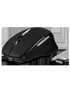 Мышь беспроводная RX-590SW, 1600dpi, оптическая светодиодная, USB, черный (SV-018375) Sven