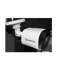 Камера CVI/TVI/AHD/CVBS TSc-P5HDf 2.8 мм уличная, корпусная, 5Мпикс, CMOS, до 12.5 кадров/с, до 2560x1944, ИК подсветка 30 м, -40 - +60, белый (00-00157590) Tantos