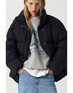 Пуховик объемный черного цвета 2mood