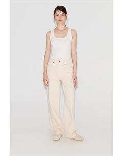 Джинсы Wide Leg WL106 кремового цвета 2mood