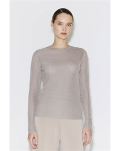 Лонгслив тонкий полупрозрачный серого цвета 2mood