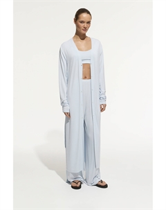 Кардиган из тонкого трикотажа голубого цвета 2mood