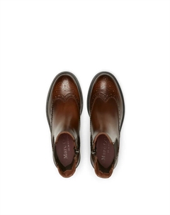 Ботинки челси "в стиле броги", коричневый Marc o'polo