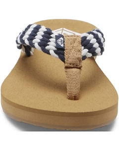 Шлепанцы хвостовика "PORTO IV SNDL NAT", белый Roxy