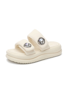 Шлепанцы женские, кремовый Exull q