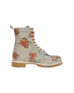 Сапоги на шнуровке "Женские длинные ботинки Wb Tweety With Roses, 36 цветов, веганские женские ботинки", веганский, красный Dogo