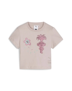 Футболка "Короткая футболка с рисунком x Trolls Mächen", розовый Puma