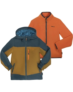 Куртка двойная "КАСОН", с капюшоном, цвет Bronze/Atlantic Kamik