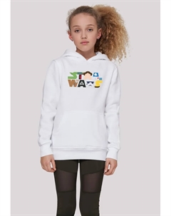 Толстовка "Логотип персонажа "Звездных войн", принт, белый F4nt4stic