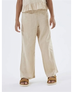 Тканые брюки "NKFFALINNEN WIDE PANT NOOS", цвет Humus Name it