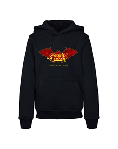 Толстовка с капюшоном « Men's Kids Ozzy Osbourne - Bat Basic Hoody», черный Merchcode