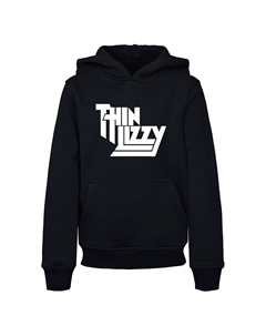 Толстовка с капюшоном « Men's Kids Thin Lizzy - Classic Logo Basic Hoody», черный Merchcode