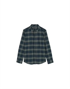 Рубашка с длинными рукавами, выполненная из хлопка, имитирующая фланель, серый Marc o'polo