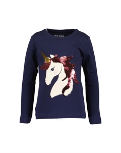 Рубашка с длинными рукавами «Рубашка с длинными рукавами для девочек UNICORN», цвет 564 - ULTRAMARIN Blue seven