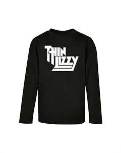 Лонгслив с длинным рукавом « Men's Kids Thin Lizzy - Classic Logo Longsleeve», черный Merchcode