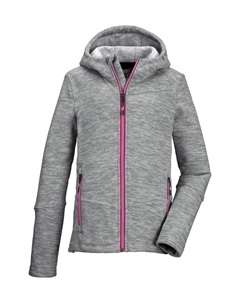 Флисовая куртка "KOW 164 GRLS FLC JCKT", серый Killtec