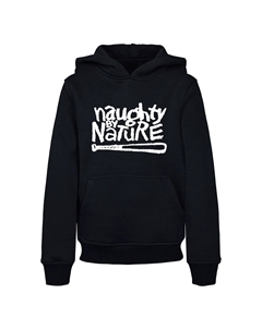 Толстовка с капюшоном « Men's Kids Naughty By Nature - Logo Basic Hoody», черный Merchcode
