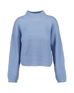Вязаный свитер «Свитер с воротником стойкой», цвет 518 - MITTELBLAU Blue seven