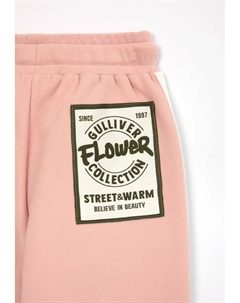 Спортивные брюки с регулируемым поясом, розовый Gulliver