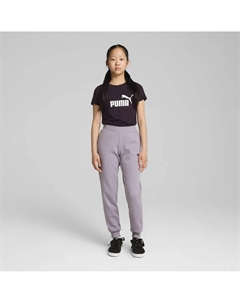 Спортивные брюки "Спортивные штаны с логотипом ESS+ для девочек", фиолетовый Puma