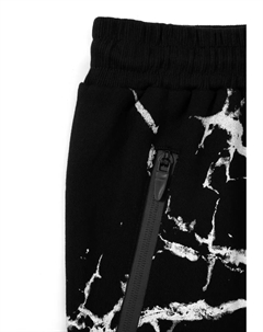 Спортивные брюки с великолепным принтом по всей поверхности, черный Gulliver