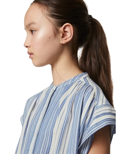 Блузка с короткими рукавами "из чистого хлопка", синий Marc o'polo