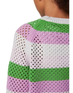 Вязаный свитер "с дырочным узором", фиолетовый Marc o'polo