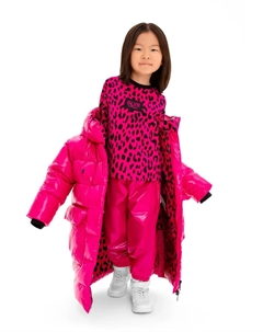 Рубашка с длинными рукавами и великолепным принтом по всей поверхности, розовый Gulliver