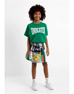 Летняя юбка с крутым принтом по всей поверхности, цвет Mehrfarbig Gulliver