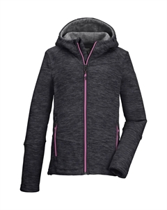 Флисовая куртка "KOW 164 GRLS FLC JCKT", черный Killtec