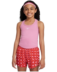 Топ Kids One Fitted Dri-FIT Tank, цвет Magic Flamingo/White Nike