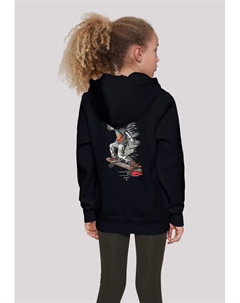 Толстовка "Скейтбордист", принт, черный F4nt4stic