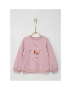 S.Oliver Детский свитер с принтом спереди, цвет soft rose S.oliver junior