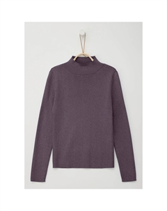 Свитер с высоким воротником из металлизированных волокон, цвет plum S.oliver junior