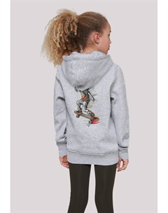 Толстовка "Скейтбордист", принт, серый F4nt4stic