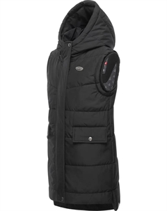 Стеганый жилет "Amalca", спортивный жилет для отдыха на природе с капюшоном, черный Ragwear