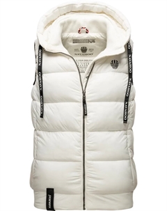 Стеганый жилет "Kassidy", стильный женский жилет без рукавов с капюшоном, белый Navahoo