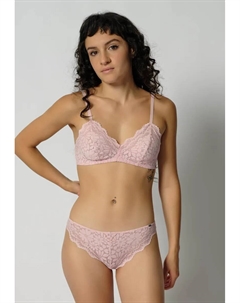 Узкое бюстье с кружевом, цвет Rose Dust Skiny