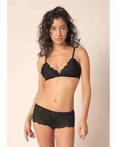 Узкое бюстье с кружевом, черный Skiny